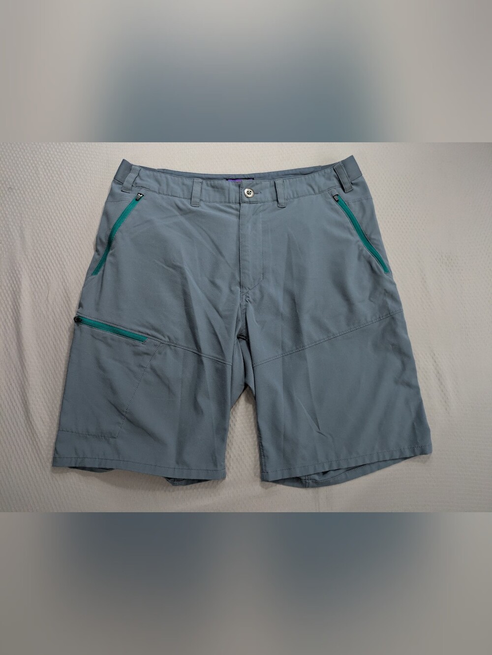 Patagonia Shorts Mens 33 Terravia Trail Cargo Lightweight Stretch Plume Grey